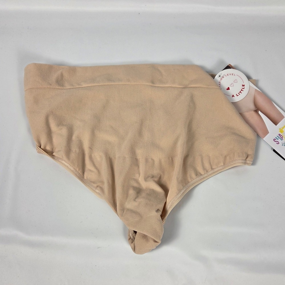 Spanx Assets Red Hot Label Soft Nude Smoothing Thong 1X NWT